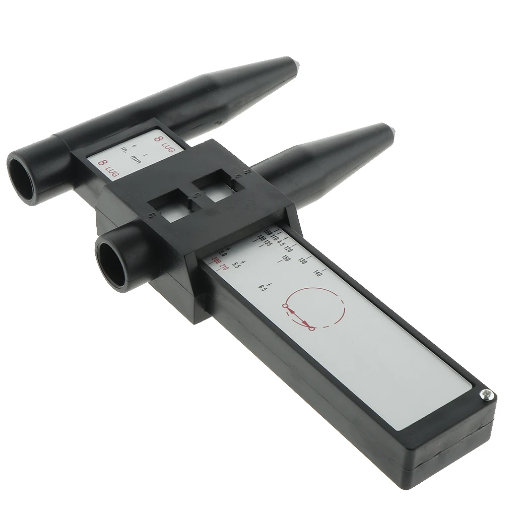 

MagiDeal Wheel PCD Bolt Pattern Gauge Tool Rim 4 5 6 8 Holes Lug Measurement