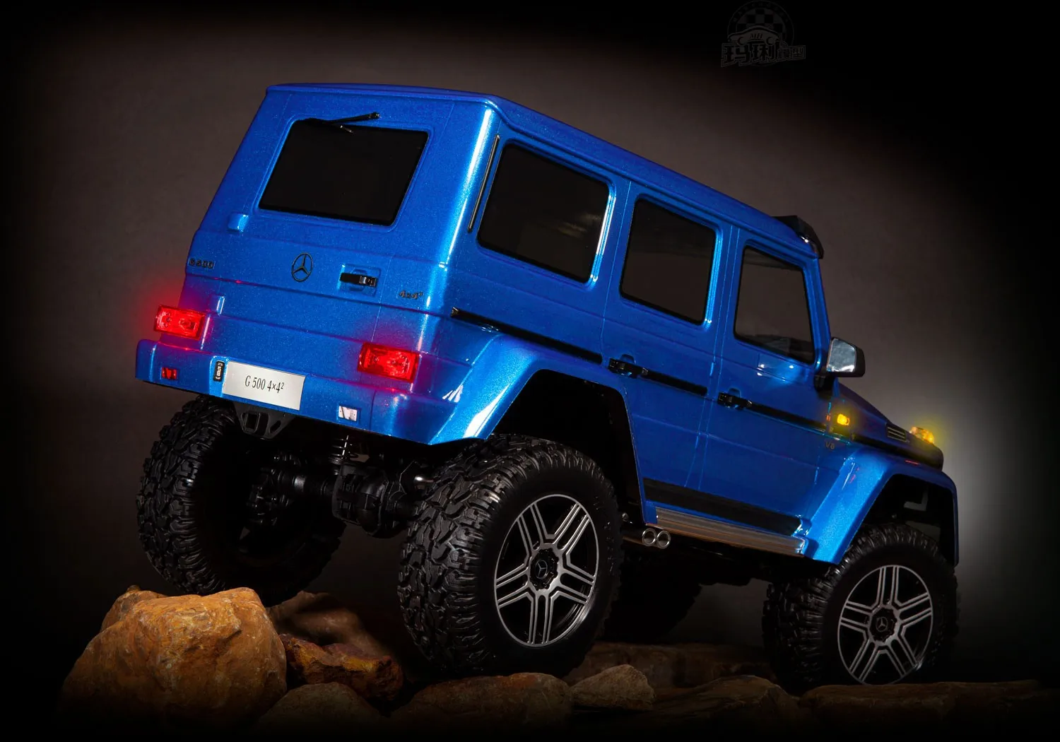 Запчасти на радиоуправлении, гусеничный TRX-4, Mercedes-Benz G500, водонепроницаемый светодиодный светильник, набор головок на крышу, сигнал поворота, тормоз, 8898A, опция обновления