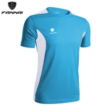 FANNAI Soccer Jerseys Men Customized Slim Fit Short-sleeve Sport shirt Football Shirts Training Summer Running Soccer Jersey