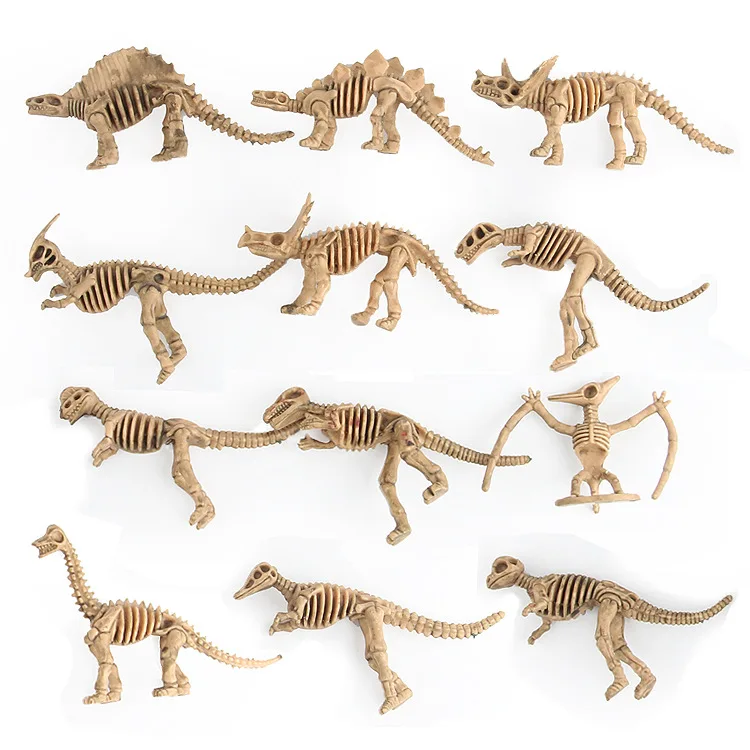 

2017 Dinosaur Model Toy Archeology Dig Scientific Research Dinosaur Skeleton 12-Imitation Dinosaurs Decoration Collection