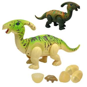 

Electric Walking Lay Eggs Dinosaur Remote Control Electronic Robot with Light Sound For Kids Toys Christmas Gift,4