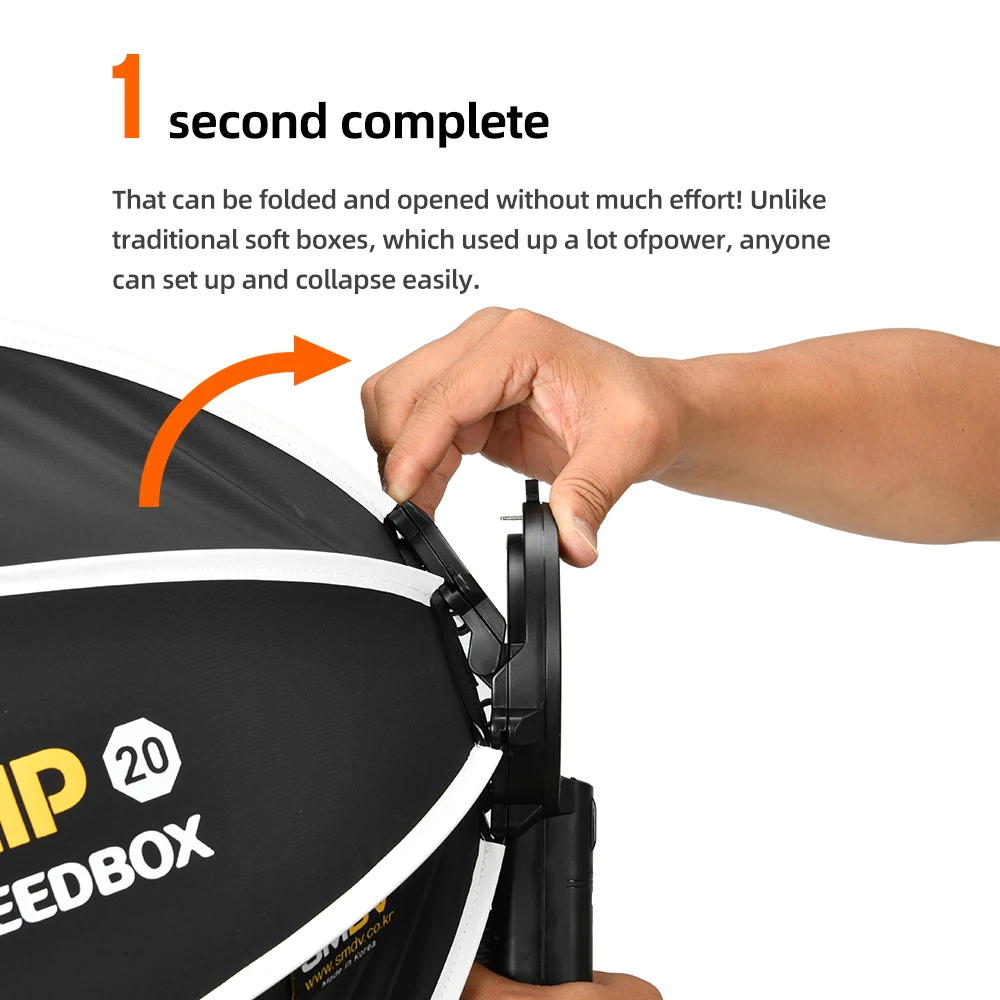 SMDV Flip 20 24 28 Quickly Release Parabolic Out Door Softbox for