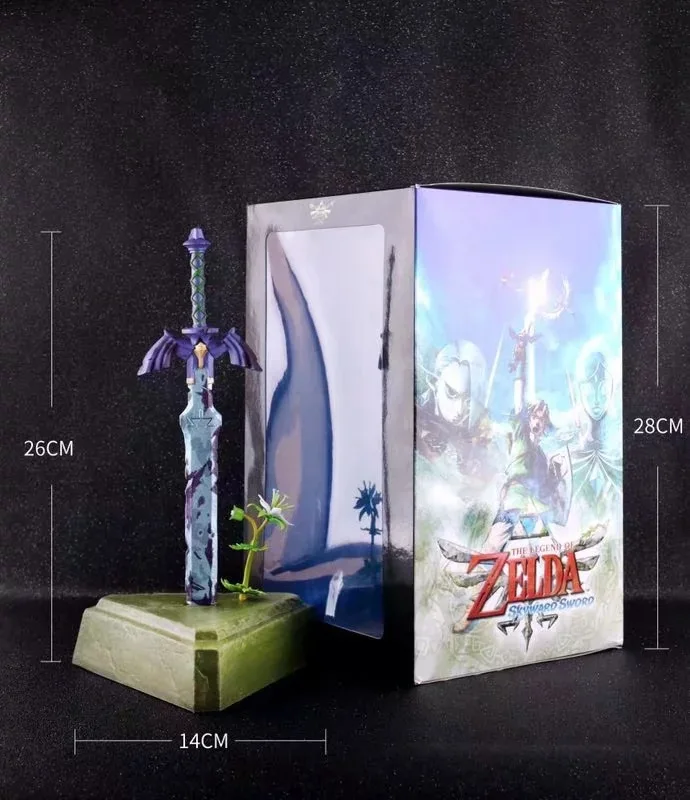 

26CM Link Zelda Legend of Zelda Figure Breath of The Wild Master Sword Yahaha Weapon Pvc Model Action Figures