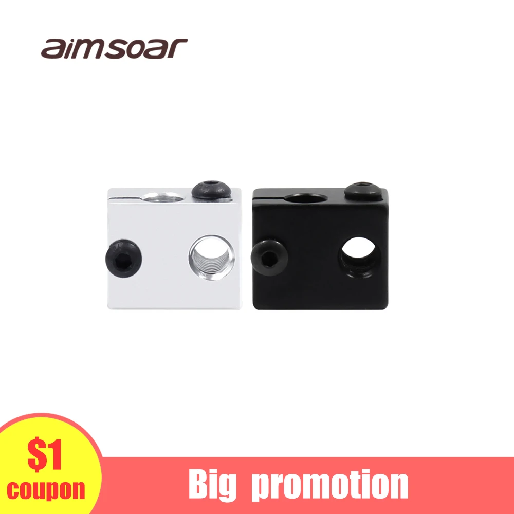 

heat block v6 3d printer parts e3d v6 heated aluminum block