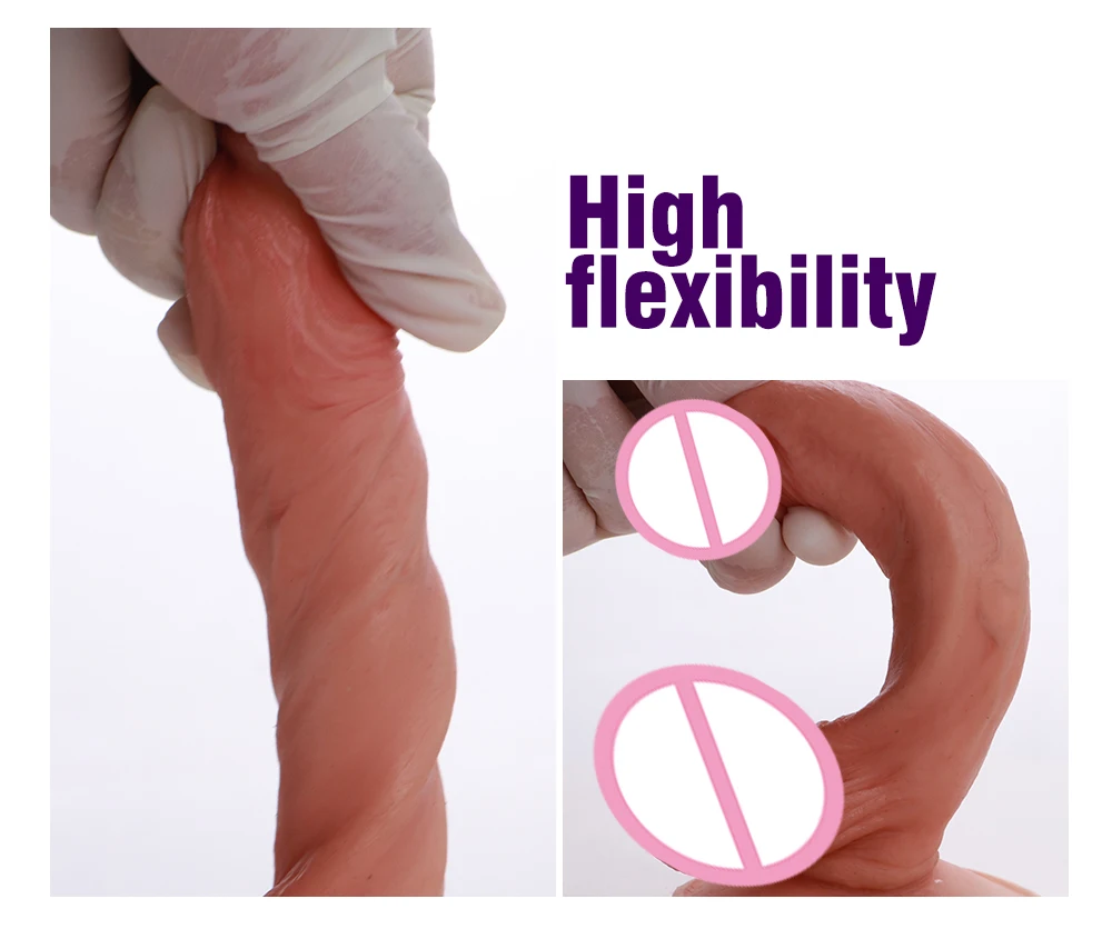 Eyung Horse Dildos Realistic Food Grade Soft Silicone Huge Big Penis With Suction Cup Sex Toys for Man Anal Female Masturbation (5)