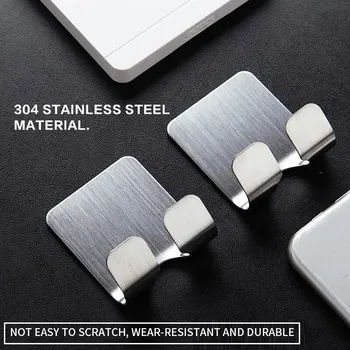 

1Pcs Razor Stainless Steel Holder Wall Men Shaving Shaver Shelf Bathroom Razor Rack Wall Adhesive Storage Hook Kitchen Hanger