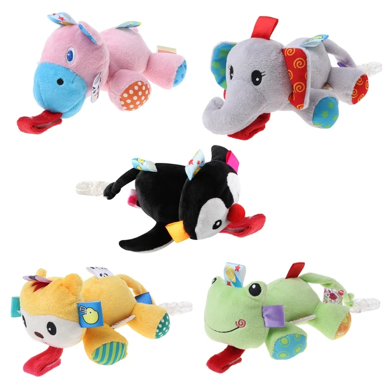 

2019 new Baby Nipple Toys Pacifier Lovely Stuffed Animals Hang Clips Feeding Holder Plush