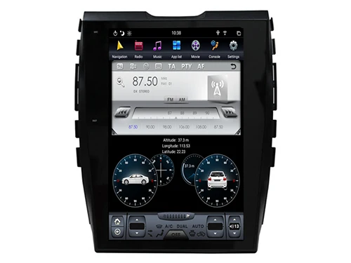 Китай хороший Tesla Android 8,1 навигация для FORD EDGE- Bluetooth радио gps Мультимедиа PX6 процессор вертикальный экран