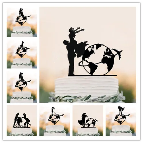 Cake Topper atrionio Spiaggia Sposa E Sposo Topper Di Torta Nuziale