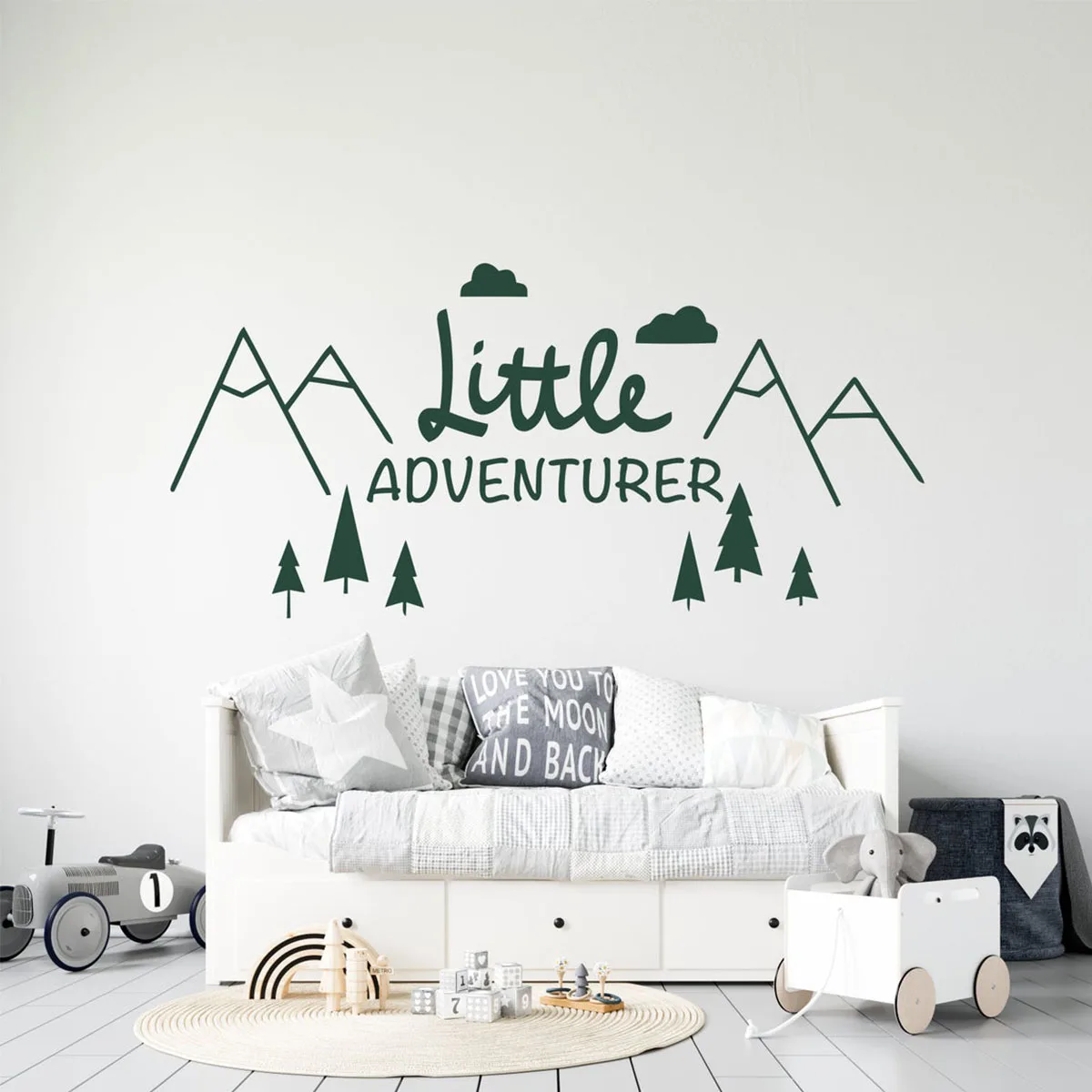 Makeyes Adventure Mountain Adesivo Casa Cameretta Adesivi Murali Vinile Adesivo Design Little Adventure Tree Wallpaper Q597