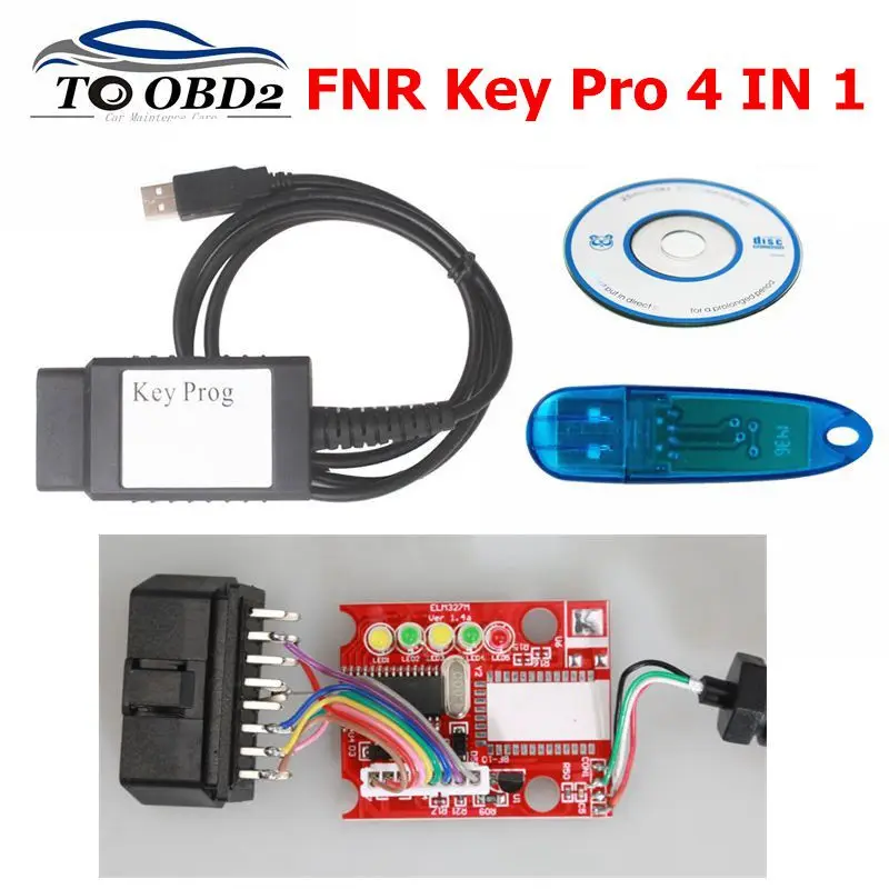 

FNR Key Prog 4 in 1 USB Dongle For Nissan For Renault For Ford FNR Key Programmer 4-in-1 With Dongle Auto Key Transponder