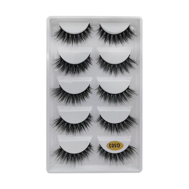 Pair 3D Mink Lashes Natural Eyelash Dramatic False Eyelashes Faux Cils Makeup Wholesale Fake Eyelash Extension maquiagem