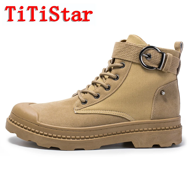 

Spring and Autumn British Style All -Matching High Top Working Wear Outdoor Casual Climbing Martin Men 's Boots