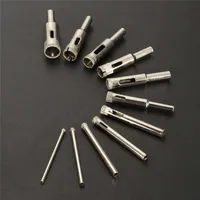 Scie cloche revêtue de diamant, jeu de forets, outils pour carreaux, verre de marbre, 3mm, 4mm, 5mm, 6mm, 7mm, 8mm, 9mm, 10mm, 11mm, 12/14mm, 11 pièces, ensemble 4