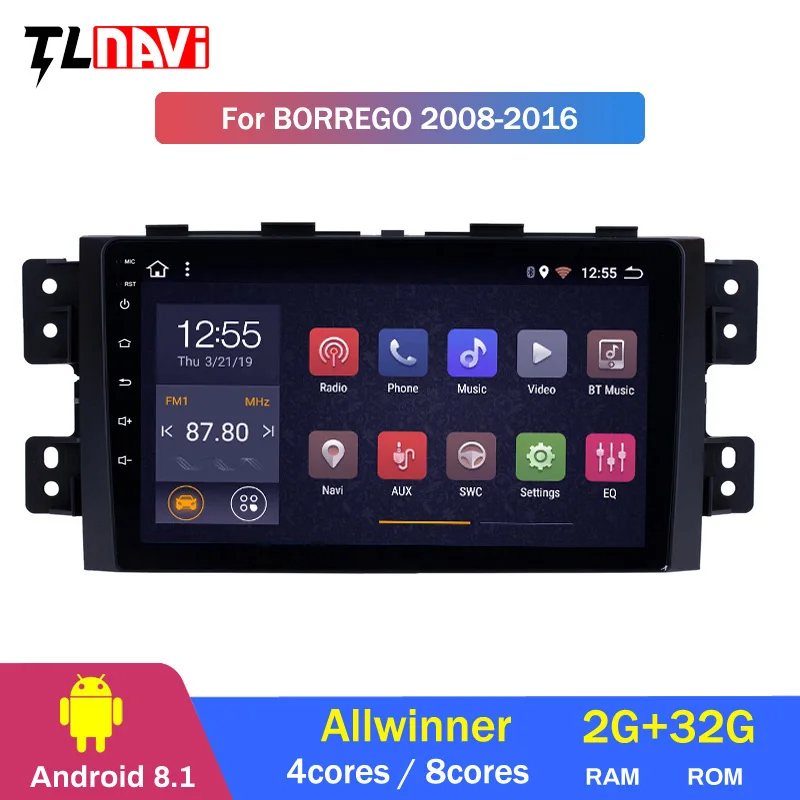 

9" android 8.1 RAM 2G car gps dvd player for Kia Borrego Mohave 2008 2012 car radio multimedia navigation stereo head