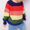 Kids Sweaters Winter Children's Sweater Rainbow Striped Girls and Boys Kint Sweaters Autumn Baby Warm Wool Tops Kids Clothes ► Photo 2/6