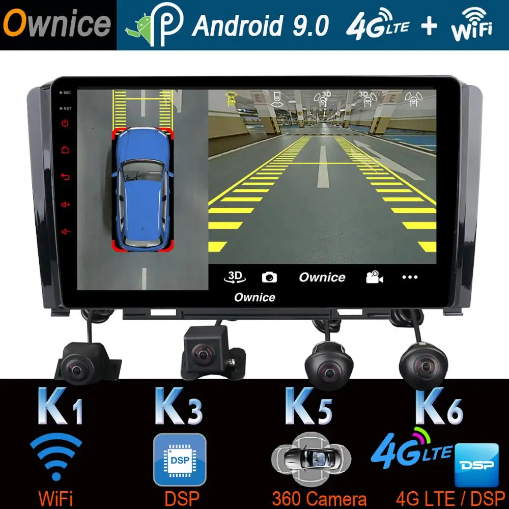 Ownice K1 K3 K5 K6 автомобильный dvd-плеер для Great Wall Hover Haval H6 2009- Автомобильный gps Радио DSP CarPlay стерео 360 ° панорамный