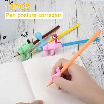 

Writing Aid Grip Pencil Holder Correction Device Correcting Hand Protector Children 13pcs/Lot Rubber Professional Durable