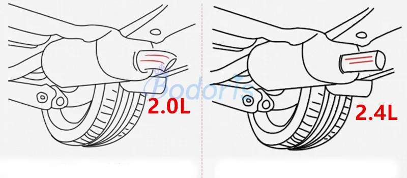 Для Honda CRV CR-V CR V 2007-2011 2012- Нержавеющая сталь глушитель наконечник трубы конец автомобиля Стайлинг Аксессуары