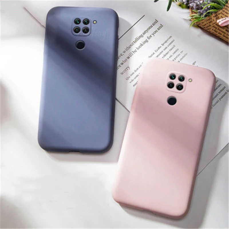 Конфеты чехол для Xiaomi Redmi Note 9 сплошной цвет жидкий 9S 8T 9C X3 Mi 10T Pro 10TLite|Бамперы| |