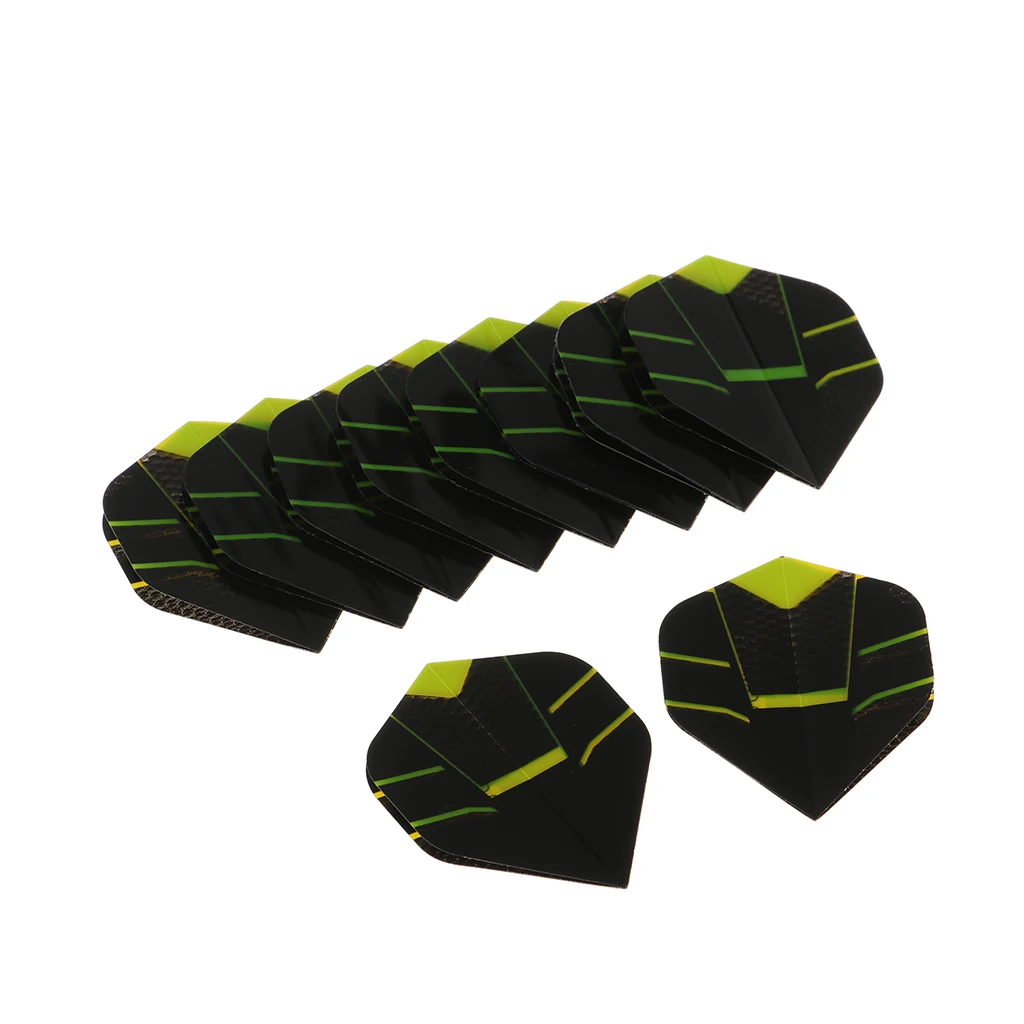 10Pcs Standard Shape Flights PET Extra Tough Thick Tail Accessories Dart Flights 10Pcs Standard Shape Flights PET Extra Tough Thick Tail Accessories Dart Flights