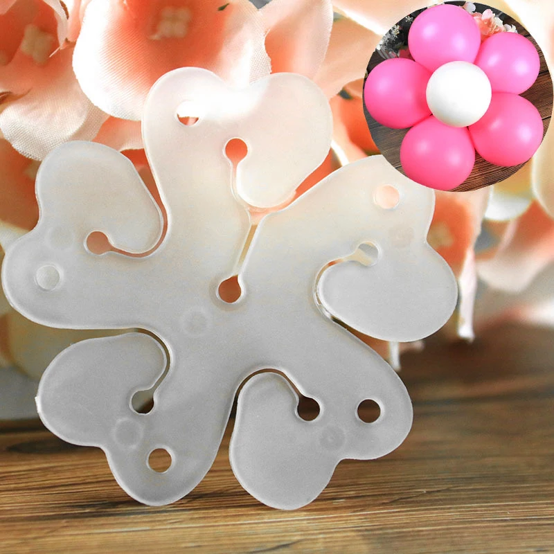  Plastic Transparent Balloon Stand Rod Buckle Arch Column Frame Kit Party Supply