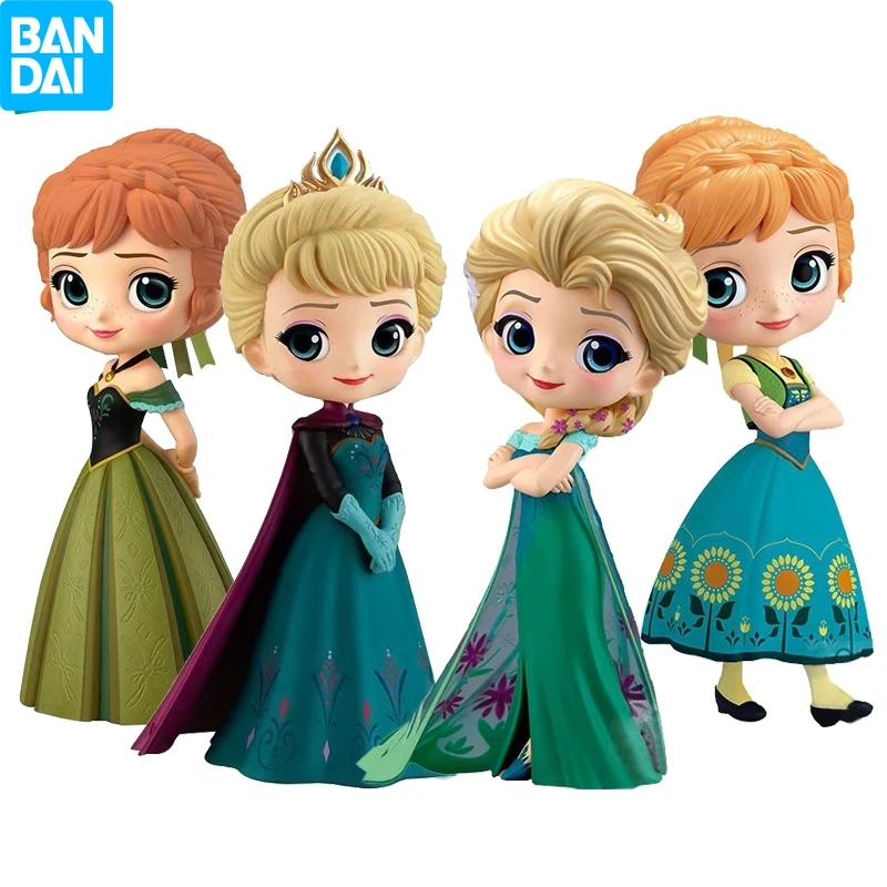 Q Posket Frozen 2 принцесса Снежная Эльза и Анна ПВХ Аниме Куклы Фигурки Коллекционная