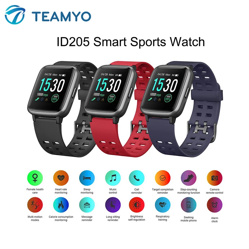 ID205 Smart Bracelet IP68 smart band blood oxygen blood pressure watch heart rate monitor smart watch wristband fitness tracker ID205 Smart Bracelet IP68 smart band blood oxygen blood pressure watch heart rate monitor smart watch wristband fitness tracker