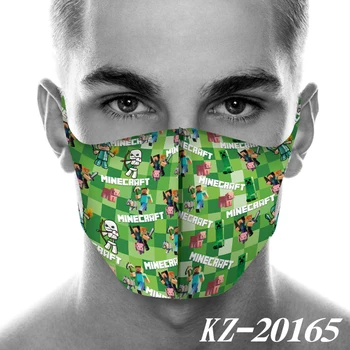 

Minecrafted Peripheral full-color ice silk non-marking masks dustproof and waterproof reusable masks