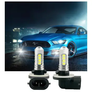 

Adeeing 2pcs/set LED Fog Lamp 80W 10-30V Car Light 16SMD 2835 2SMD 3030 H3 H4 H7 H8 H10 H11 9005 9006 880 881
