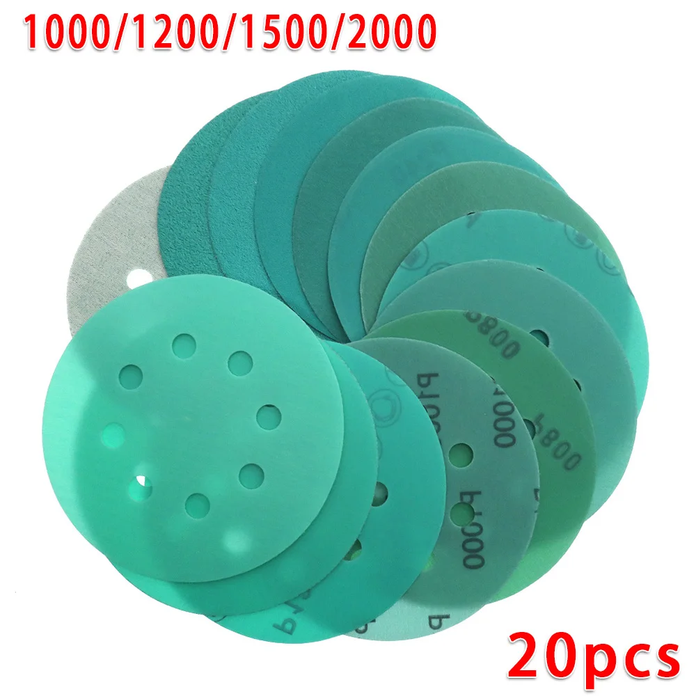 Made Of High Quality Material 5Inch 8 Hole Sandpaper 125mm Sanding Paper Wet&Dry Grinding Wheel Woodwork Tool