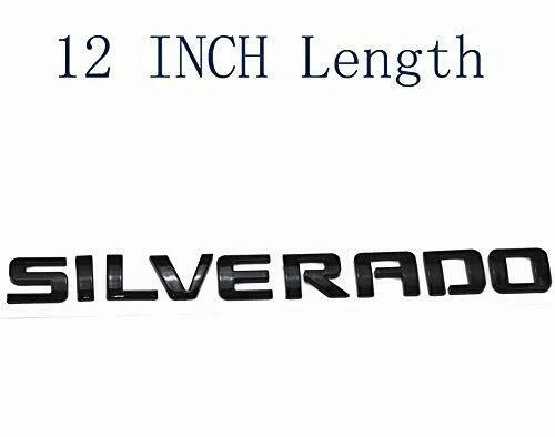 3x Silverado+ 1x LT табличка значок с эмблемой 3D 1500 Silverado глянцевый черный