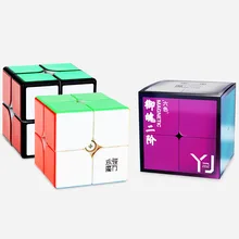 2x2x2 магический YongJun YJ YuPo V2M 2x2 50 мм магнитный скоростной куб головоломка обучающая игрушка подарок для детей