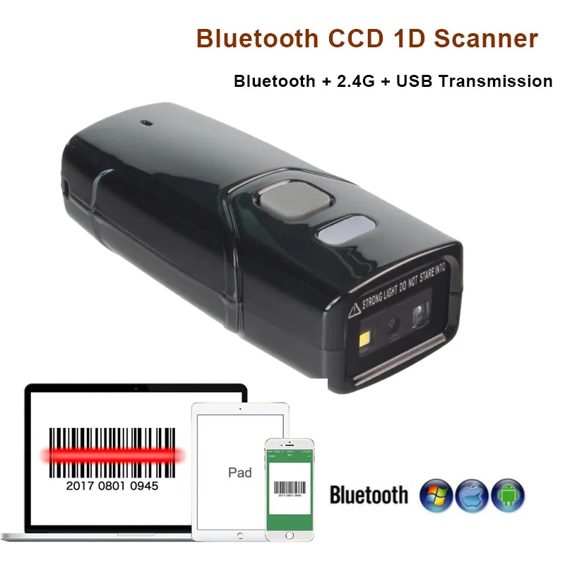 Новый портативный сканер штрих-кода экономичный Bluetooth 1D CCD 2D считыватель