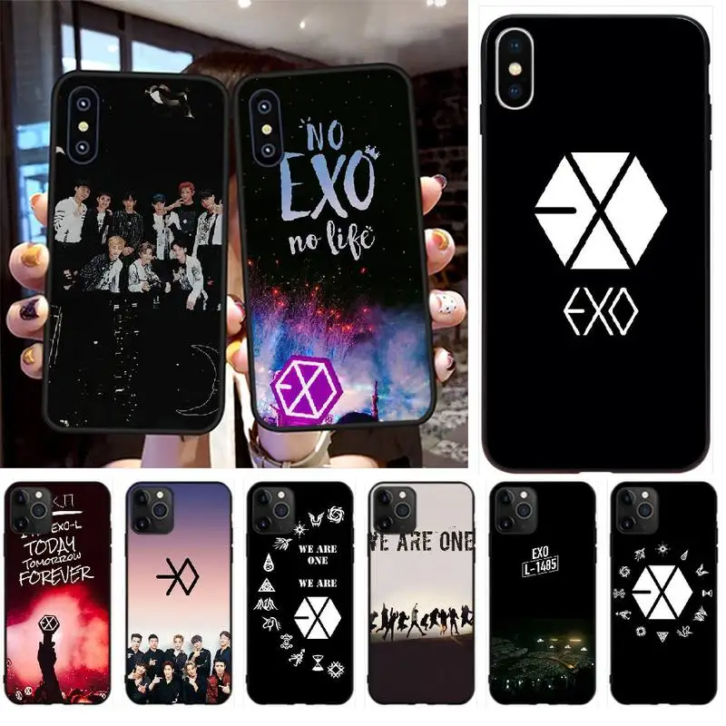 Чехол для телефона PENGHUWAN Kpop exo iPhone 11 pro XS MAX 8 7 6 6S Plus X 5S SE XR | Мобильные телефоны и
