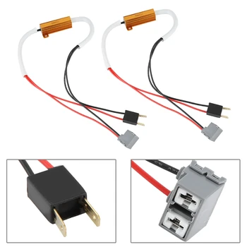 

2pcs 50W 6RJ H7 Headlight Load Resistor LED Canbus Car Fog Lamps Decoder Error Warning Resistance