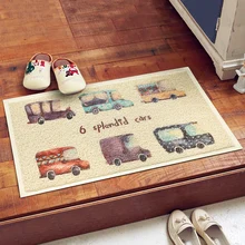 Входное шелковое кольцо, коврик для пола, для Северной Европы, для двери, крыльца, коврик для ворот, для того, чтобы сделать коврик для ног, цветной рисунок, для домашнего использования, ПВХ, противоскользящий