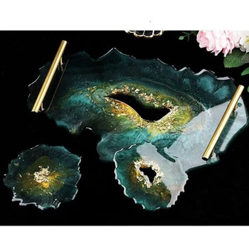 

Crystal Epoxy Resin Mold Fruit Plate Tray Casting Silicone Mould DIY Making Tool Y3NE