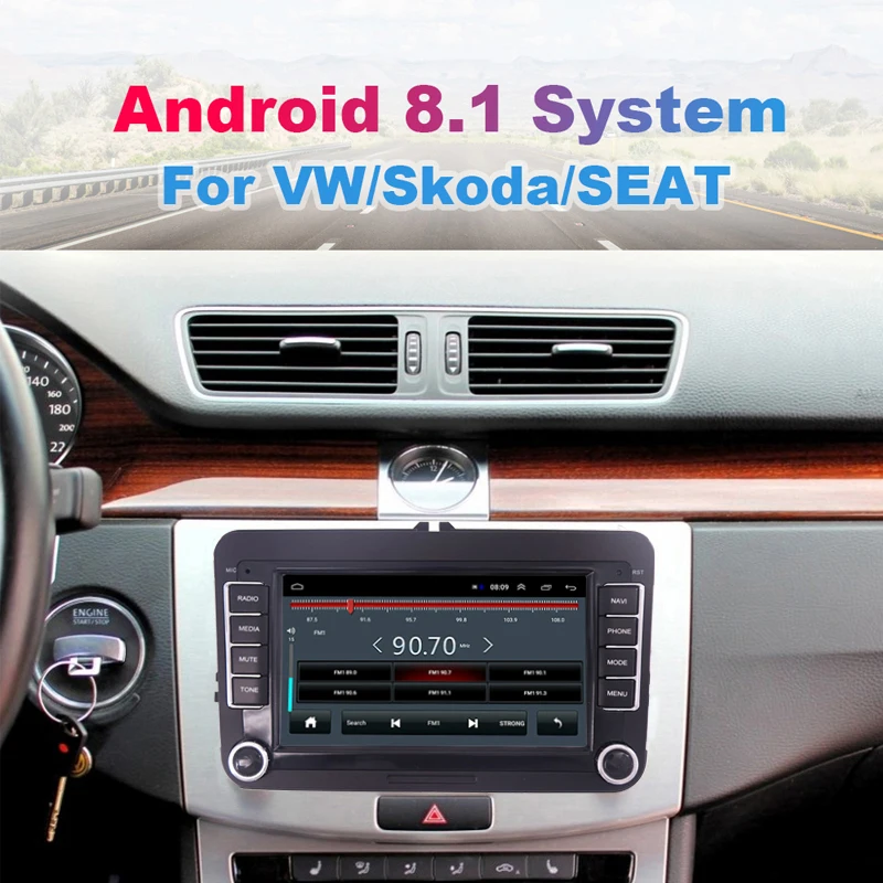 Автомагнитола 2 Din Android GPS навигация 7 дюймовый автомобильный мультимедийный плеер