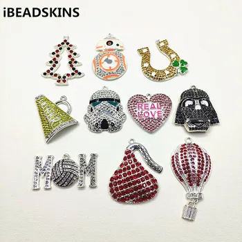 

New arrival! (Choose design) 10pcs zinc Alloy Rhinestone pendants for Jewelry Necklace DIY