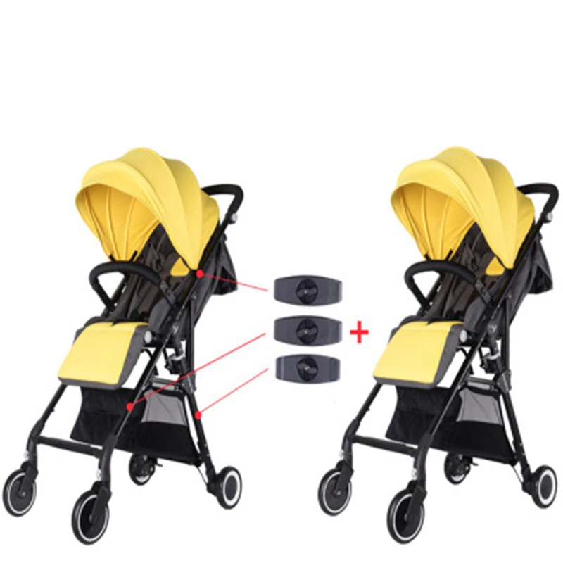 

3pcs Coupler Bush Insert Into the Strollers for Babyzen Baby Yoya Stroller Connector Adapter Make Into Pram twins