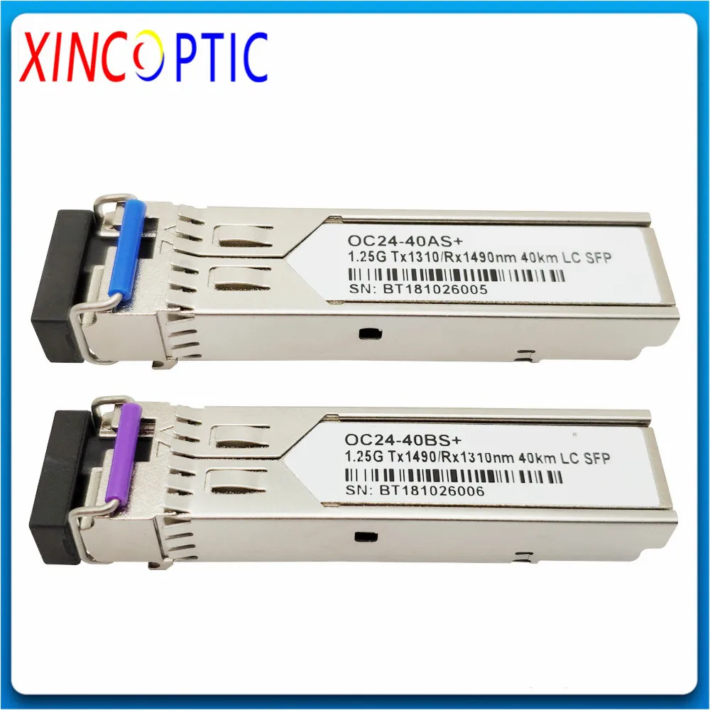 10 пара/лот 1 25G BIDI LC SC SFP BiDi 3 км/20 км/40 км 1310 нм/1550нм 1000 база WDM LC/SC дополнительный