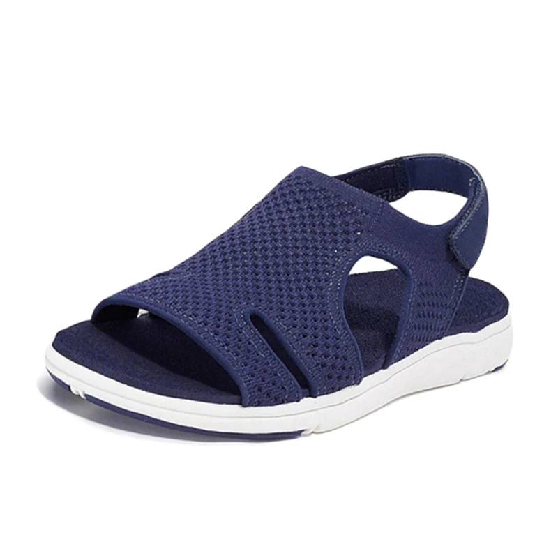 2021 New Women's Soft & Comfortable Sandals Mesh Upper Breathable Sandals Adjustable Cross-strap Design women shoes 