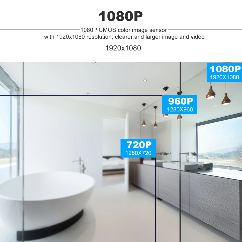 KKmoon 1080P AHD купольная камера видеонаблюдения 2.0MP 1/2. 8 CMOS 6 шт. Массив ИК светодиодов ночного видения IR-CUT домашняя система безопасности PAL