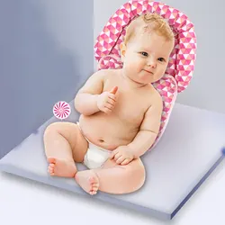 Oreiller Portable pliable en forme de positionnement pour bébé, doux et confortable, appui tête Anti devant, berceau de voyage, accessoires de poussette pour bébé 