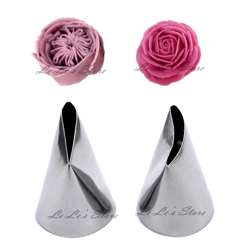 Big Rose Petal Icing Nozzle Decorating Tip Sugarcraft Cake Cupcake Decorating Tools Baking Tools cake decorating tip set cake icing nozzles baking nozzle set cake decorating nozzle set