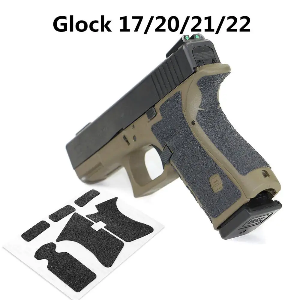 Details about   Rubber Textured Anti-Slip Grip Wrap Tape Glove for Glock 17 19 20 21 22 23 25 