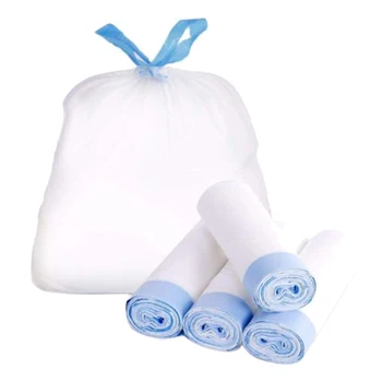 

150Pcs Large Capacity Disposable Drawstring Garbage Bag Portable Household Garbage Bag Storage Bag