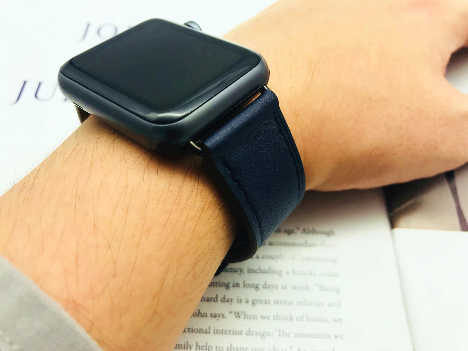 Herm логотип на ремешке с застежкой для Apple Watch Series 5 4 3 2 1 44 мм 40 мм 42/38 мм кожаный ремешок для iwatch