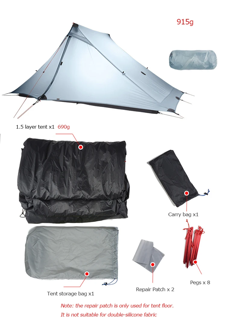 3F UL gear LanShan2 PRO Double 20D с силиконовым покрытием 2 человек два человека альпинизмом палатка 3 сезона для кемпинга, пешего туризма, треккинга